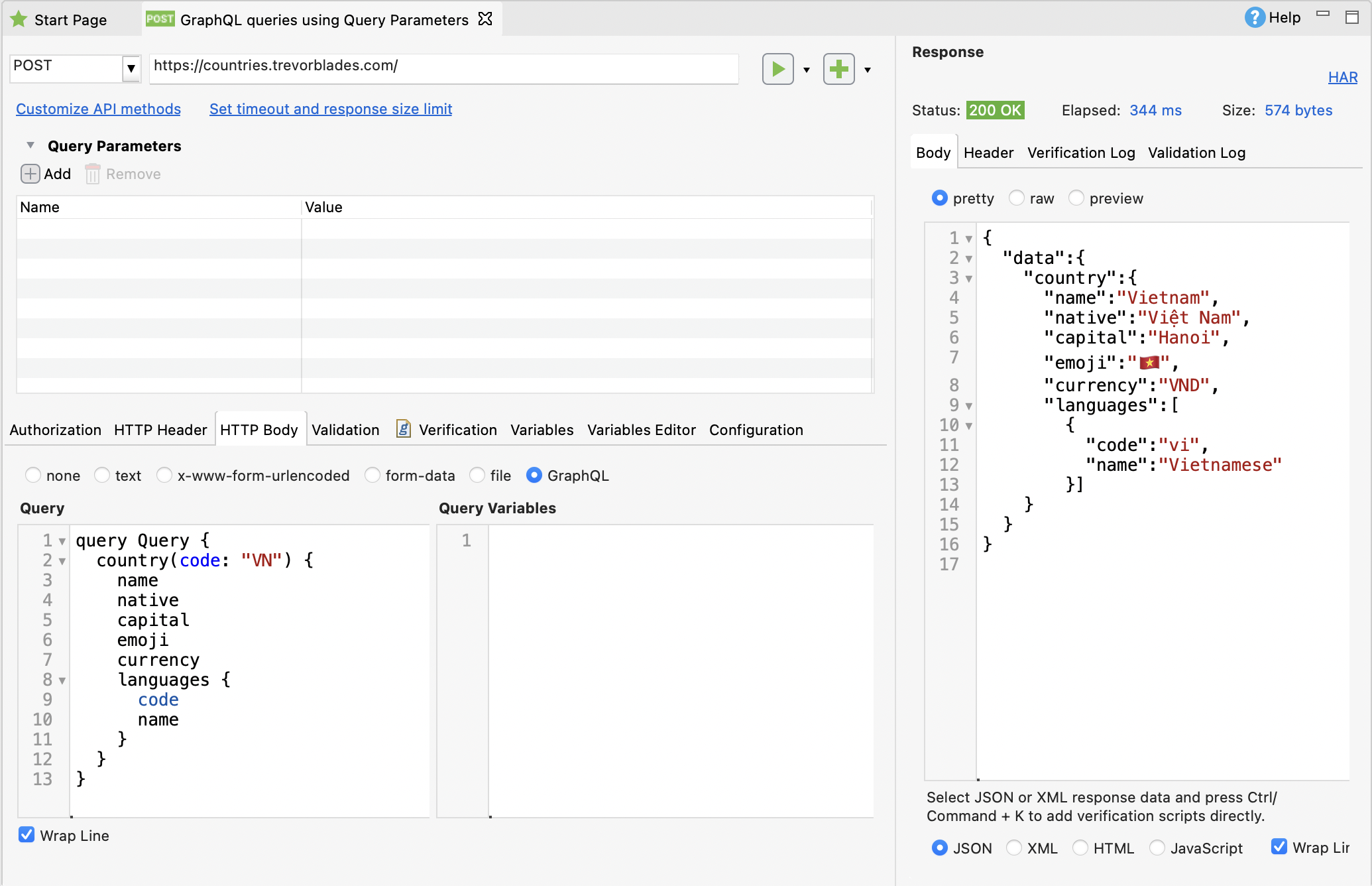 GraphQL-query