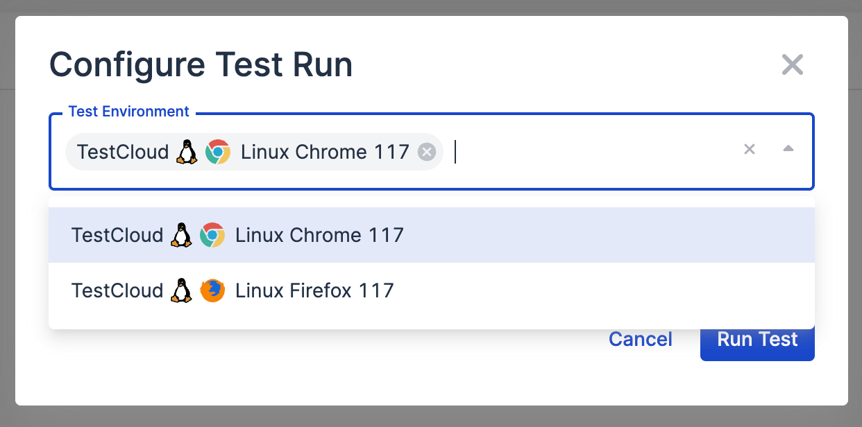 Configure a test run in Katalon Cloud Studio