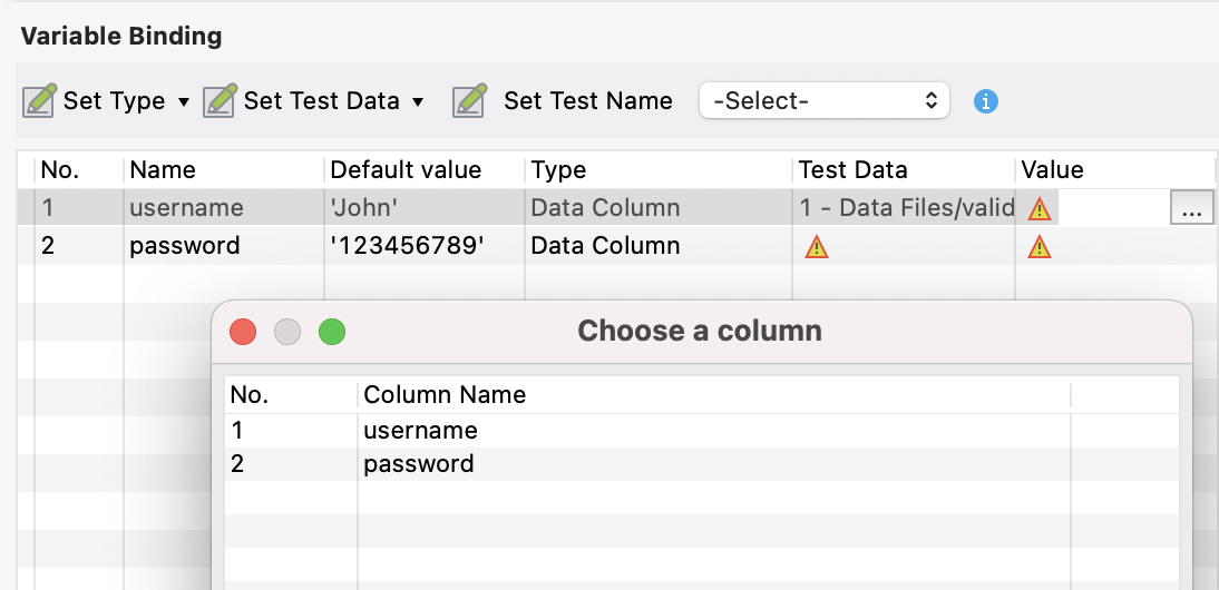 Choose Value for Data Type